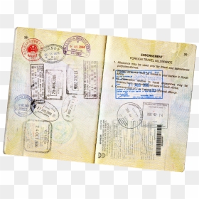 Transparent Unturned Character Png - Old Passport, Png Download - passport stamps png