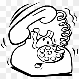 Telephone Coloring Page, HD Png Download - cartoon phone png