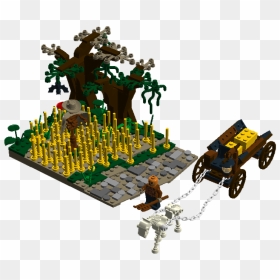 Haunted Corn Field - Tree, HD Png Download - corn field png