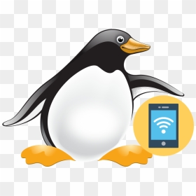 Calculate Phone - Calculate Linux Logo, HD Png Download - cartoon phone png