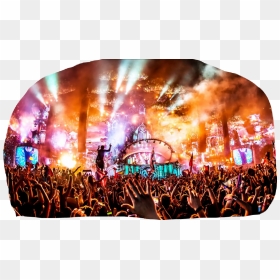 #tomorrowland - Edm Party, HD Png Download - concert crowd png