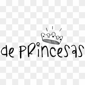 Logo De Princesas Negro - Logo De Princess Para Colorear, HD Png Download - corona princesa png
