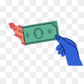 Illustration, HD Png Download - burning money png