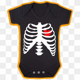 Rib Cage Baby Vest 2477 1 P - Camisas Personalizadas Navideñas Para Embarazadas, HD Png Download - rib cage png