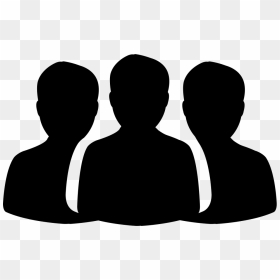 Group Of People - Silhouette, HD Png Download - group of people silhouette png