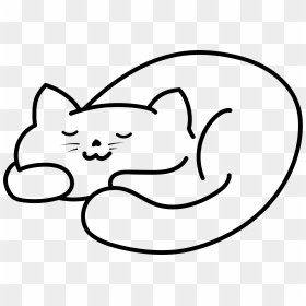 File - Sleeping Cat - Svg - Sleep Cat Pixel Png Clipart - Sleeping Cat Black And White Clipart, Transparent Png - sleeping cat png