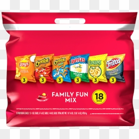 Frito-lay® Family Fun Mix Variety Pack - Frito Lay Variety Pack, HD Png Download - bag of chips png