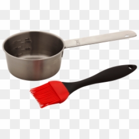 Pincel De Cozinha De Silicone Com Recipinte - Basting Brush And Bowl, HD Png Download - pincel png