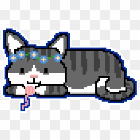 vector pixel art cat sleep isolated cartoon Stock Vector Image & Art - Alamy
