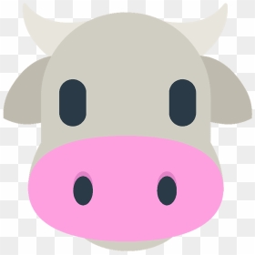 Cow Face Emoji Clipart - Cow Face Emoji, HD Png Download - cow face png