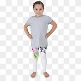 Watercolor Flowers Kid"s Leggings - Leggings, HD Png Download - leggings png