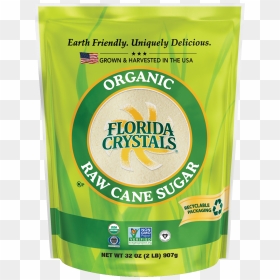 Organic Raw Cane Sugar Florida Crystals, HD Png Download - sugar cane png