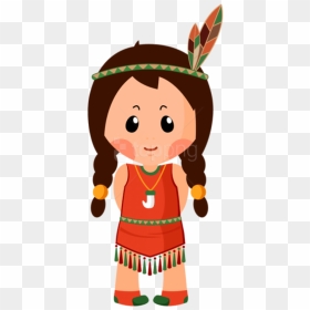 Native American Girl Clipart, HD Png Download - indian headdress png