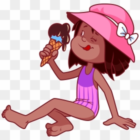 Boy Ice Cream And Hat Png - Child Eating Ice Cream Clipart, Transparent Png - apple cartoon png