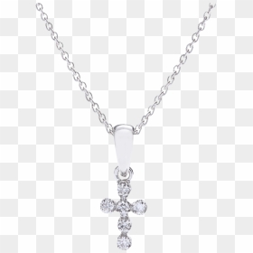 Cada 18kt White Gold Mini Mini Milano Cross Necklace - Jumia Bijoux Avec Les Prix, HD Png Download - golden cross png