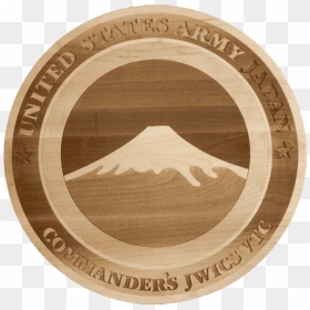 Custom Wood Engraving Of Us Army Mountain Division - Circle, HD Png Download - wood plaque png