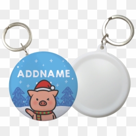 Button Badge Keychain, HD Png Download - pink santa hat png