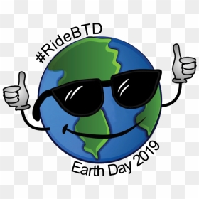 Join Us & Celebrate Earth Day - Clipart Earth Thumbs Up, HD Png Download - earth cartoon png