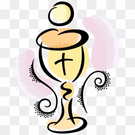 Vector Illustration Of Christian Religious Chalice - Transparent Eucharist Clipart, HD Png Download - holy png