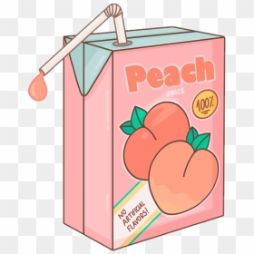 🍑🍑🍑 #durazno #jugo #kawaii #scpeach #rosa #pink - Peach Juice Kawaii, HD Png Download - jugos png