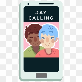 Phone - Iphone, HD Png Download - cartoon phone png