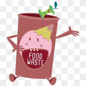 Food Bin V2 - Food Waste Cartoon Png, Transparent Png - cartoon food png