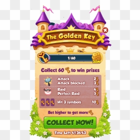 Coin Master The Golden Key Event - Coin Master Events List, HD Png Download - golden key png