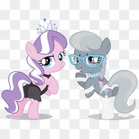 Pony Horse Pink Mammal Cartoon Vertebrate Horse Like - My Little Pony Diamond Tiara And Silver Spoon, HD Png Download - pink tiara png