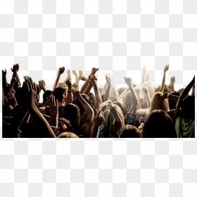 #crowd #audience #people #concert #group #grouppeople - Concert Crowd Png, Transparent Png - concert crowd png