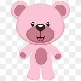 Transparent Pink Teddy Bear Png - Teddy Bear Pink Png Clipart, Png Download - baby bear png