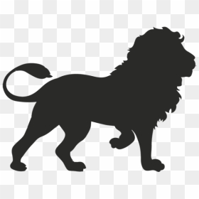 Winged Lion Vector Graphics Illustration Clip Art - Lion Silhouette, HD Png Download - lion vector png