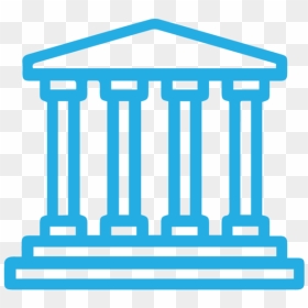 Pillars-blue@4x - Core Banking System Icon, HD Png Download - roman pillars png