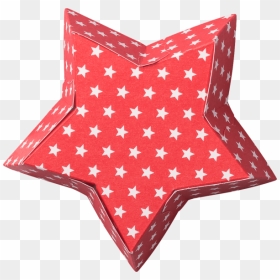 Star Shaped Baking Mould Small Stars White On Red, - Cushion, HD Png Download - small star png