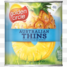 Thins In Syrup 450gm - Golden Circle Pineapple Pieces, HD Png Download - golden circle png