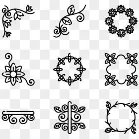 Old School Tattoo Icon, HD Png Download - floral circle png