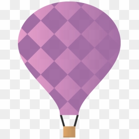 Purple,hot Air Ballooning,hot Air Balloon - Balao Ar Quente Roxo Png, Transparent Png - hot air balloons png