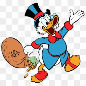 Scrooge Mcduck Money Bag, Hd Png Download - Transparent Scrooge Mcduck Png, Png Download - money cartoon png