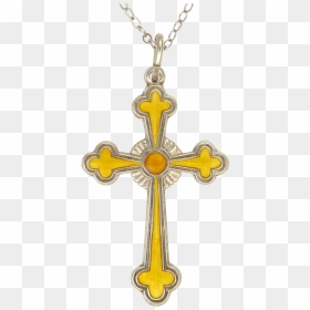 Transparent Cross On Chain, HD Png Download - cross necklace png