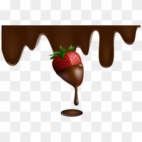 Chocolate Covered Strawberries Dripping , Png Download - Dripping Chocolate Covered Strawberries, Transparent Png - chocolate covered strawberries png