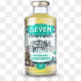 Seven Teas Saffron Mint Bottle - Glass Bottle, HD Png Download - margarita clipart png