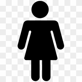 Female Toilet Signs Clip Art Transparent Png , Png - Woman Silhouette Blue Png, Png Download - female sign png