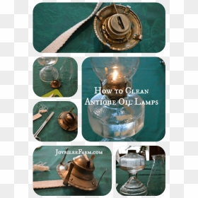 How To Clean Antique Oil Lamps Joybilee Farm - Oil Lamp, HD Png Download - genie lamp png