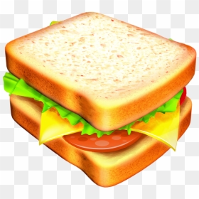Sandwich Clipart Transparent, HD Png Download - cartoon food png