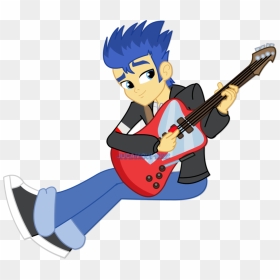 Cartoon Guitar Player - Flash Sentry Clipart, HD Png Download - guitar player png