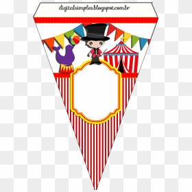 Banderines De Circo Para Imprimir, HD Png Download - circus banner png