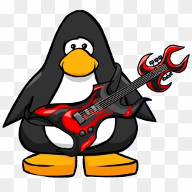 Rockin - Club Penguin Png Transparent, Png Download - guitar player png