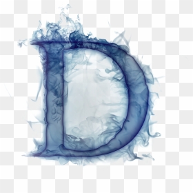 D Letter Full Hd, HD Png Download - fuego azul png
