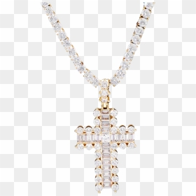 Necklace, HD Png Download - cross necklace png