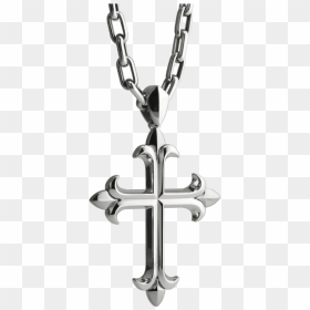 Platinum Cross Pendant, HD Png Download - cross necklace png