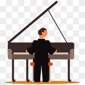 Pianist Piano Music Clipart - Piano Music Clipart, HD Png Download - music clipart png
